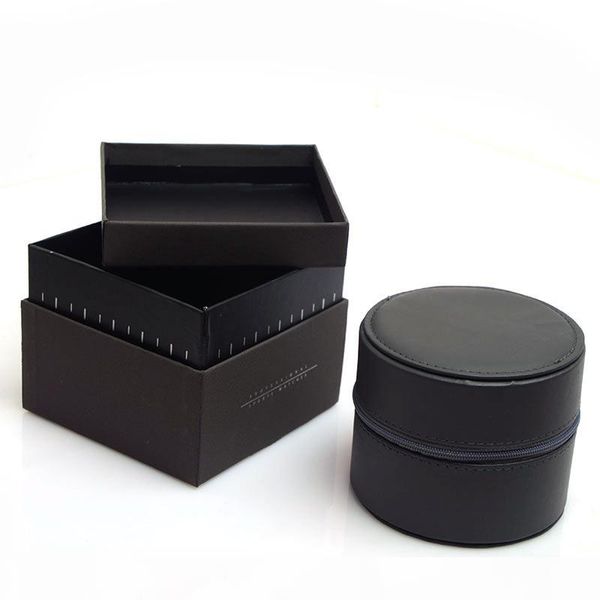

luxury round watches leather boxes gift box leather watch box men's watches box watches boxs glitter2009, Black;blue