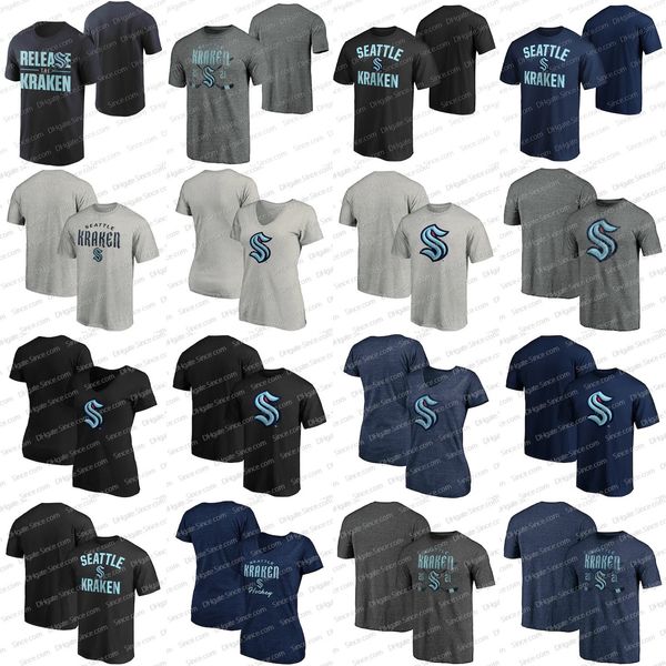 

seattle kraken 2021 pullover limited edition t-shirt jersey the 32nd team men women youth fast shipping, Black