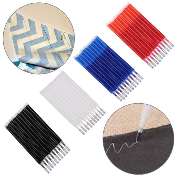

10pc hightemperature disappearing pen fabric markers pencil marker heat wrap fade out patchwork cross stitch sewing accessories, Black