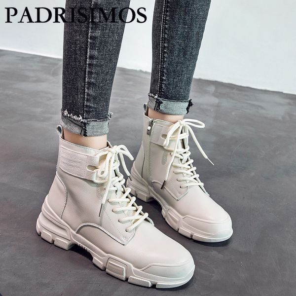 

padrisimos boots women's shoes 2020 new shoes net red british winter-increased autumn boots boot cb, Black