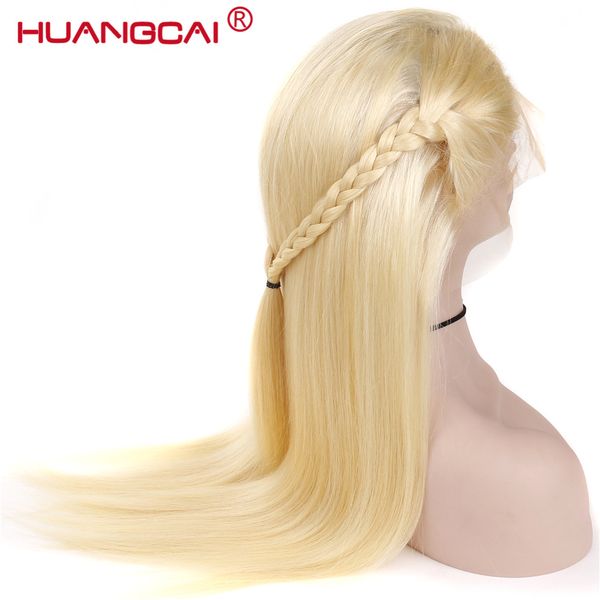 

#613 Blonde Wigs 180% Density Straight Brazilian Remy Human Hair Lace Front Wig Pre Plucked With Baby Hair Blonde Lace Wigs