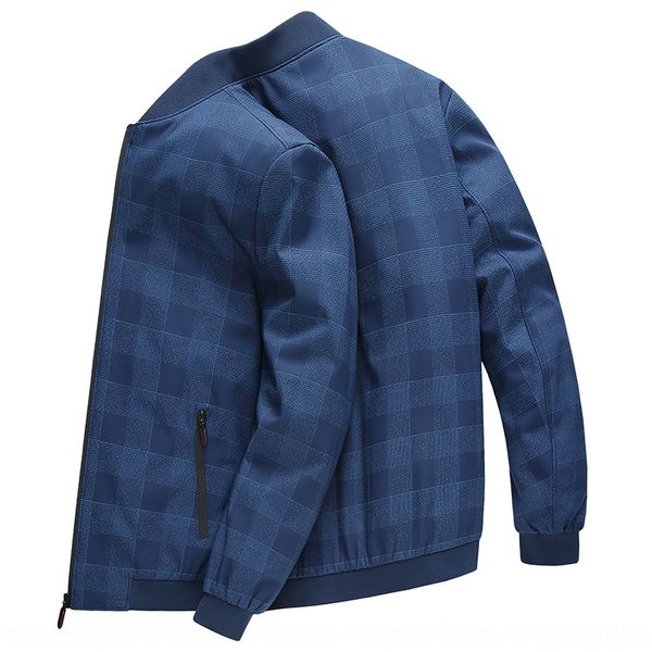 

2019 весной и осенью мужские клетчатые напечатаны тонкий молодежный корейский приталенный нон-глажения бейсбол воротник бейсбол куртка куртк, Black;brown