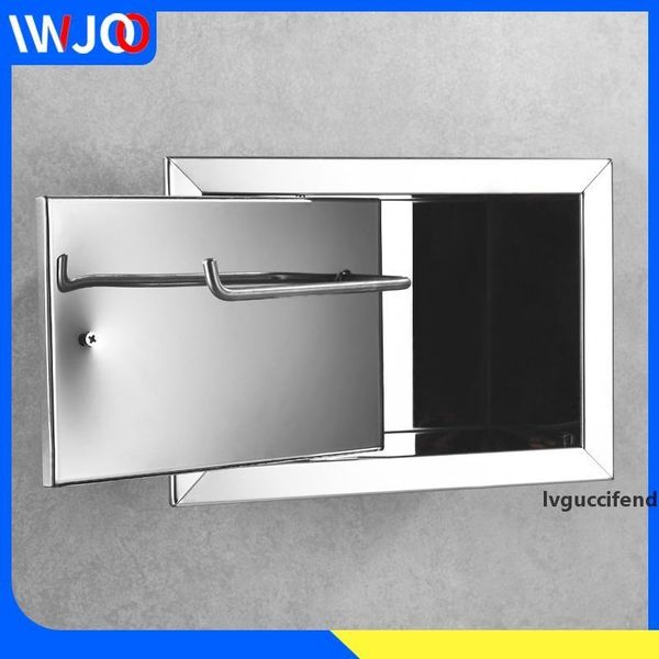 

toilet paper holder stainless steel concealed bathroom toilet roll paper holder creative tissue box in wall paper towel holder t200425