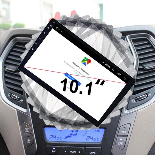 

electric rotating big screen android 9 multimedia for santa fe 2013 gps navigation car stereo radio hdmi video head unit car dvd