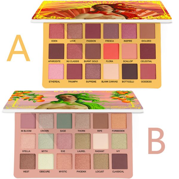 

18 цвет eva eyeshadow pallete матовый shimmer eyeshadow водонепроницаемый долговечность макияж великий пигментные yeshadow палитра косметики