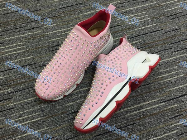 

xshfbcl luxe progettista men's red bottom loafers ladies thick bottom loafers casual sports spikes wedding party shoes 36-45, Black