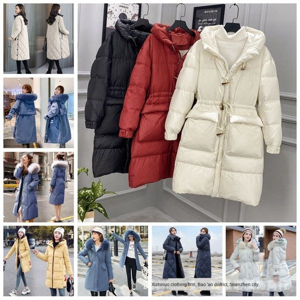 

lyriq down cotton-padded clothes down jacket jacket cotton-padded clothes women's length 2020 new korean version of the women's lo, Black