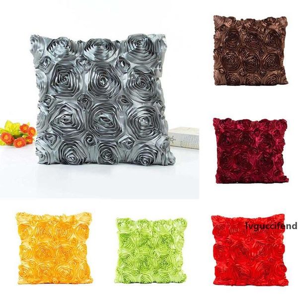 

vintage flower cushion cover cotton linen decorative pillowcase chair seat square pillow cover home living textile