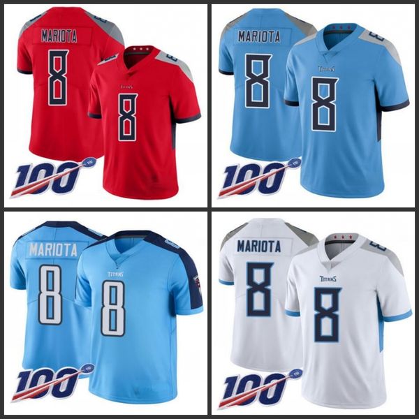 

tennessee titans men #8 marcus mariota navy blue team color women youth stitched nfl 100th season vapor limited jersey
