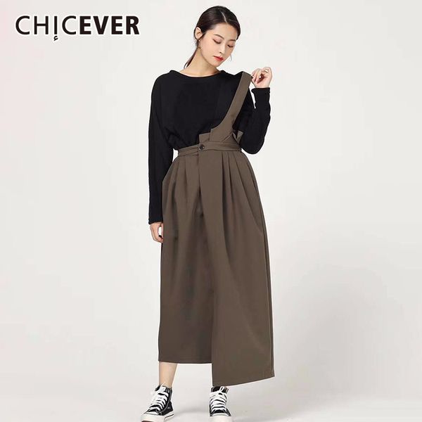 

chicever off shoulder women's dress asymmetric collar high waist loose oversized casual midi female dresses 2020 fashion new, Black;gray
