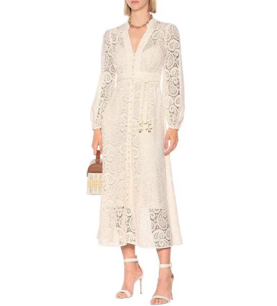 

new arrival 2020 vintage long sleeve lace long dress 200712xf02, Black;gray