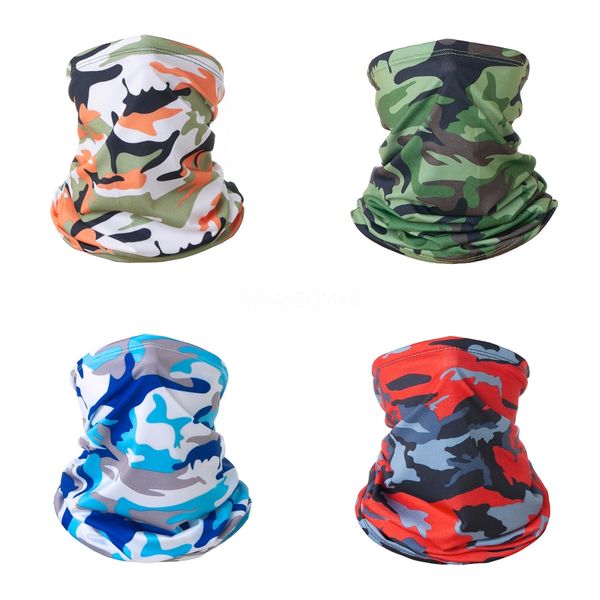 

nvi15 multifunctional seamless magic scarf face mask cs cosplay bicycle halloween ski headwear half face camouflage party mask bandana co#91, Black