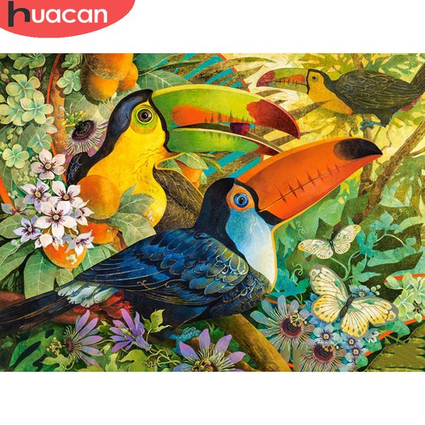 

huacan 5d diy алмазной картины птицы животных полного площадь / круглая продажа алмазной вышивка шитье home decor