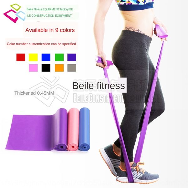 

53ntn 1.5 band elastic band m tpe tension environmental protection tasteless 0.45mm yoga resistance belt elastic belt sheet leather roll 9 c