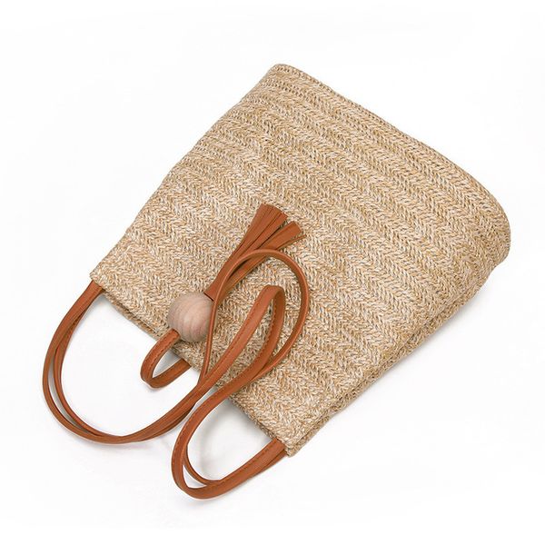 

bali insel damen tasche sommer hasp rattan stroh hand gewebte schultertasche mode