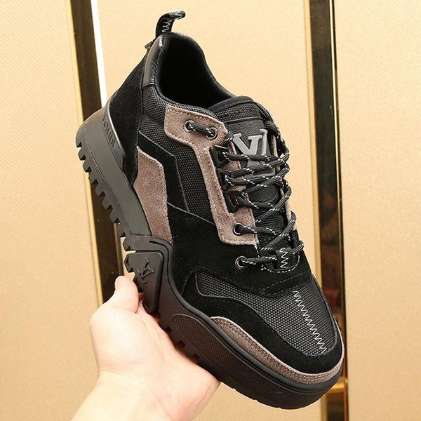 

men casual shoes sports sneakers fashion footwears platform zapatos de hombre with origin box hiking sneaker casual mens shoes luxury design, Black
