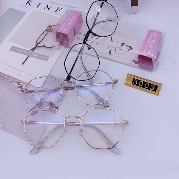 

designer sunglasses blue light glasses frame round lens myopia optical mirror simple metal women men transparent eyewear frames 2020 new, White;black