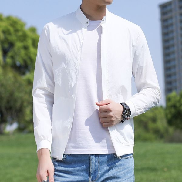 

awfyv summer new 2020 men's youth korean style sunscreen leather sunscreen clothes fashionable handsome skin clothes simple trendy men, Black;brown