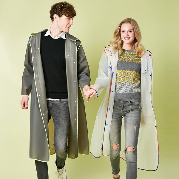 

плащ для взрослых мужчин и женщин долго на открытом воздухе пеший туризм рыбалка прозрачный большой доверху защиты защитный плащ снаружи, Black