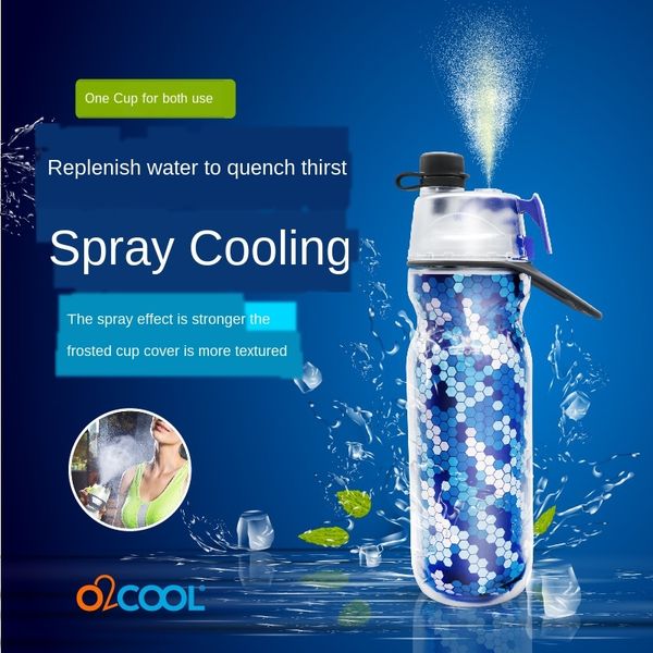 

new o2cool spray exercise exercise kettle sports fitness cup cooling cool student sports fitness outdoor portable cold cup kettle