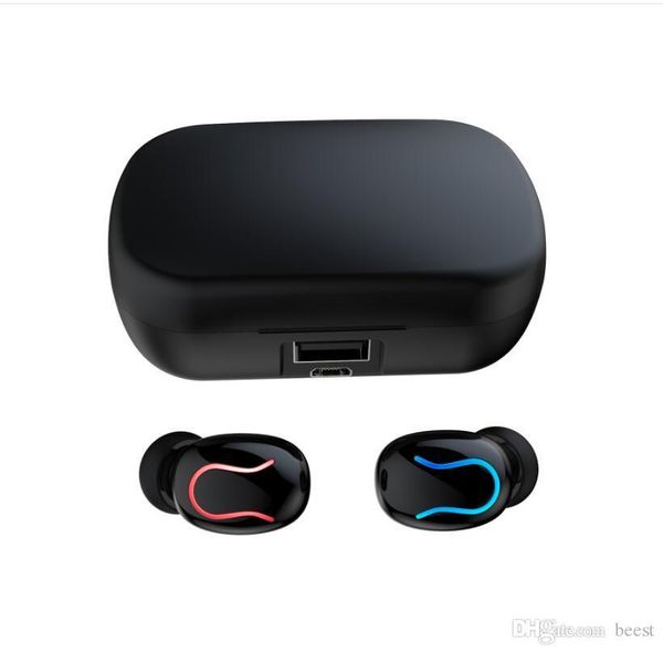 

hbq q82 wireless bluetooth 5.0 headphones tws in ear true wireless earbuds ipx7 waterproof earphones 8d stereo noise cancelling gpackbag dfb