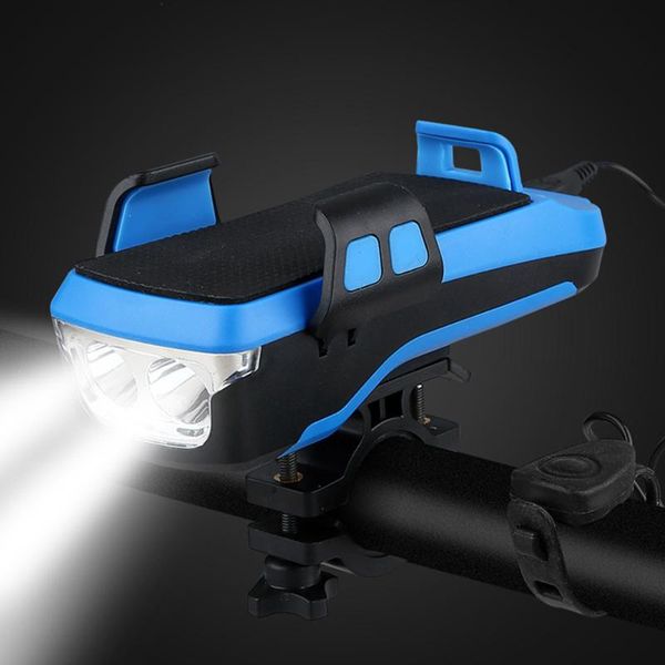 

многофункциональный 4-в-1 велосипед держатель телефона водонепроницаемый led фары mtb велосипед рог usb мобильный телефон зарядка