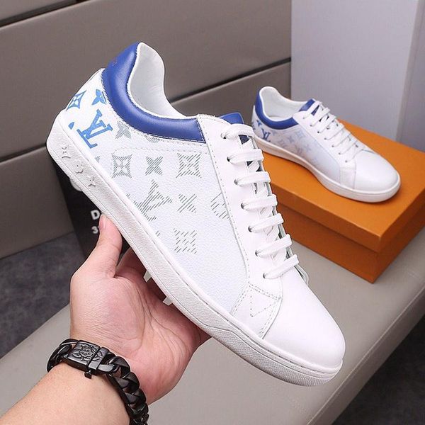 

mens shoes sneakers breathable with box zapatos de hombre luxembourg sneaker mens shoes casual l65 chaussures pour hommes fashion type, Black