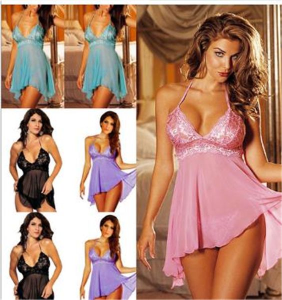 

see through womens pyjamas lace solid color spaghetti strap oversize womens designer sleepwear, Black;white