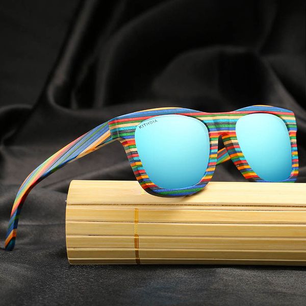 

handmade wooden sunglasses colored wood sunglasses polarized bamboo wood glasses, White;black