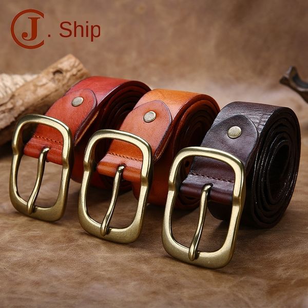 

men's genuine leather men's leather korean style first layer cowhide belt casual all-match belt, Black;brown
