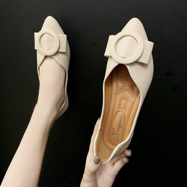 

остроконечные toe туфли летние женские обувь женская 2020 женская мода мягкая осень вскользь тапки мелкий рот elegant all-match, Black