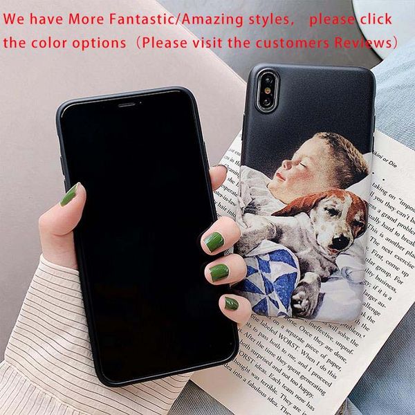 

case retro styles for iphone 6 7 8 plus x xr xs mas phone cases girls and boys print case cute couple tpu back cover more styles
