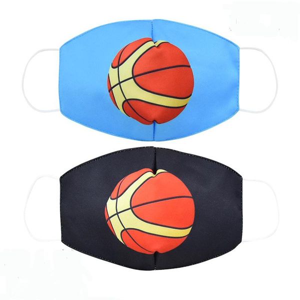 

basketball pattern mask mask dustproof breathable anti-fog haze mask boy dustproof children kids 2 to 14 years old qkczw, Black