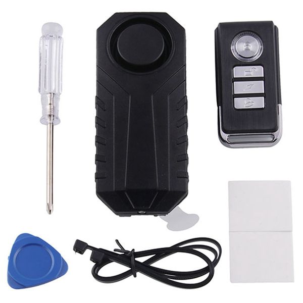 

113db wireless anti-theft vibration motorcycle bicycle alarm waterproof security cycling bike alarm with remote