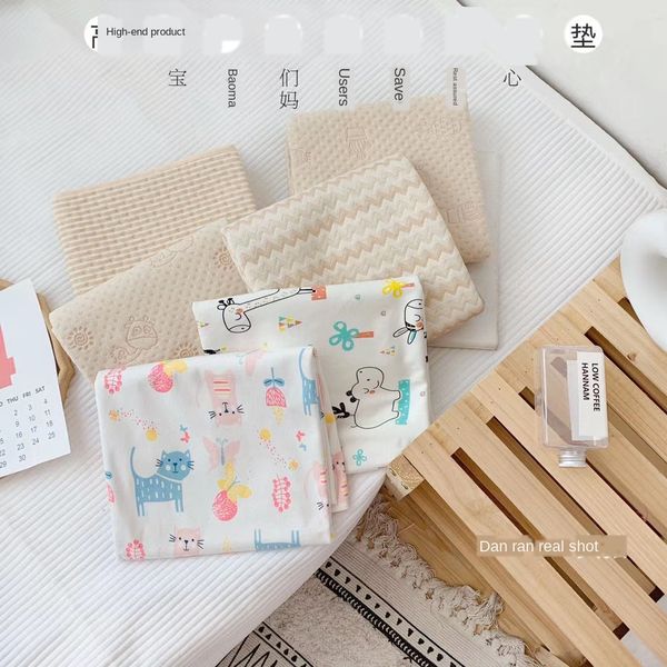

color cotton 4-layer children's pure cotton anti-seepage pad baby diaper washable baby gauze breathable diaper pad