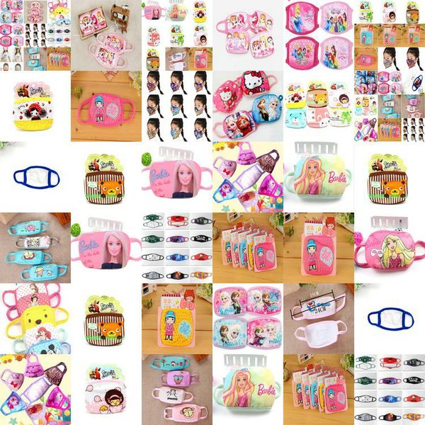 

cloth cartoon face mask designer face mask exhaust dust sun block colorful masks cloth cartoon comfortable and breathable abc2007 azawp, Black
