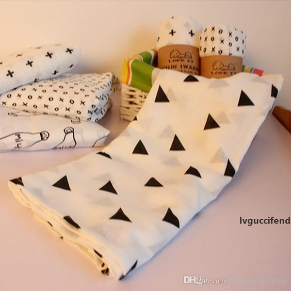 

115*115cm swaddling cotton newborns infant protection blanket swaddles bath towel newborns double layer muslim blanket 100 colors bh2230 cy