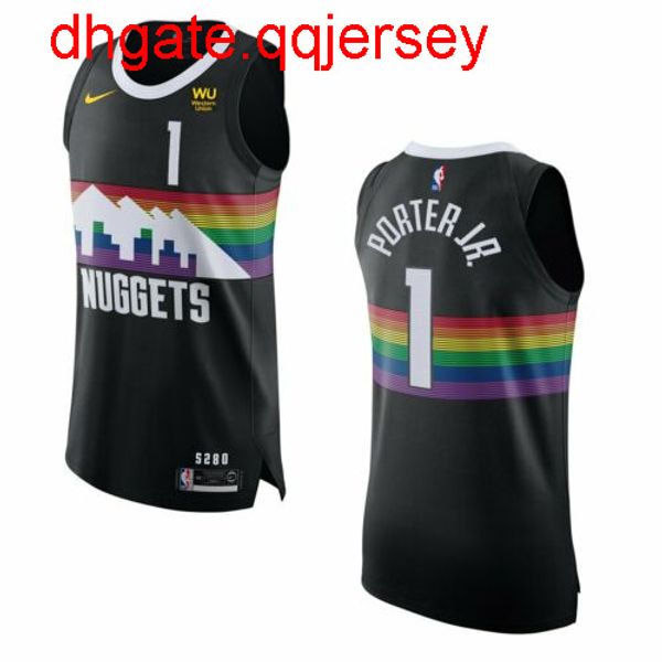 

michael porter jr black 2019 jersey - new nkvest stitched basketball jerseys, Gray