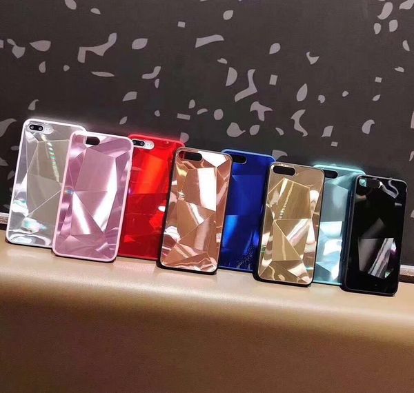 

2020 diamond pattern diamond jelly phone casecase for iphone 11 pro max xs xr 8 7 6 plus anti-fall shockproof