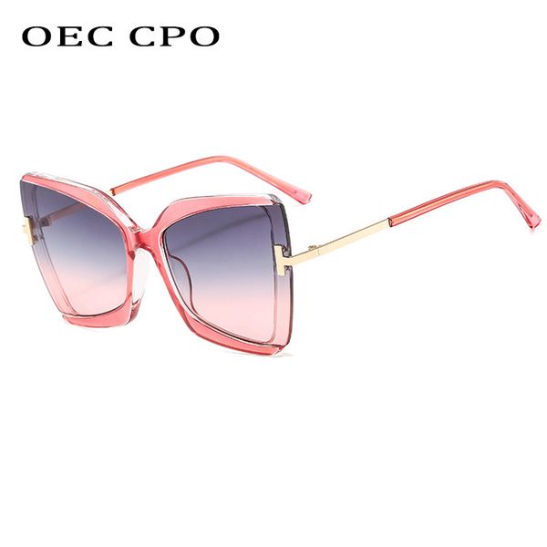 

oec cpo fashion half frame sunglasses women big frame trending cat eye sunglasses woman/men vintage glasses uv400 o618, White;black