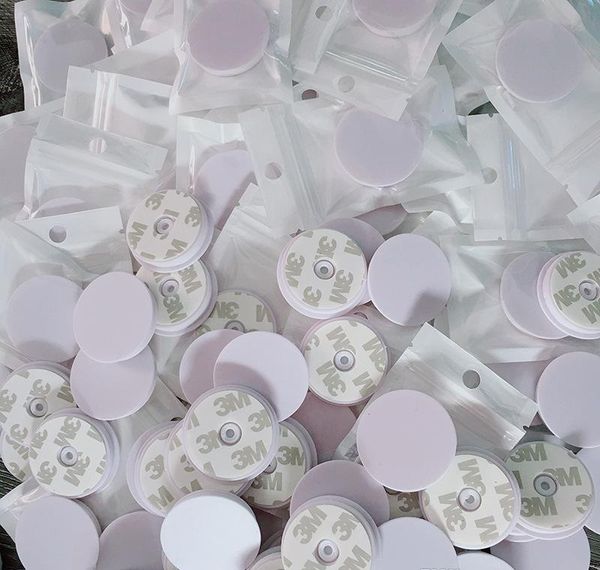 

universal cell phone holder with opp bag real glue expandable grip stand 360 degree finger holder flexible for iphone samsung okytj