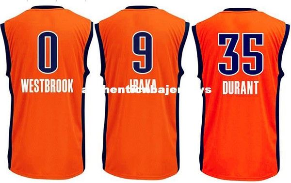 

2016 new season 0 rw jersey 35 kd jersey, 9 serge ibaka basketball jerseys orange ncaa college, Gray
