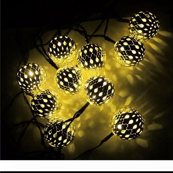 

super bright warm white 10 balls set moroccan led string lights led fairy lights outdoor christmas decoration led lamp powered