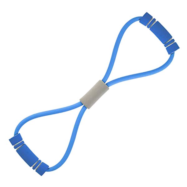 

resistance bands 8-shaped rally yoga gel fitness 8 word chest dilator rope exercise muscle rubber elastic band - blue