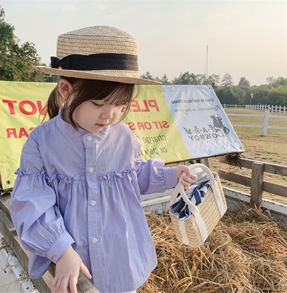 

2020 новых девочек весной корейский стиль детской верхней рубашки верхней baby'sstyle рубашки весной и осенью, White;black