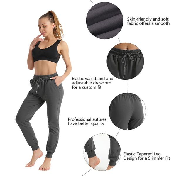 

women's joggers yoga lounge sweatpants with pockets trousers pants lace up loose streetwear cargo pants ruuning, Black;blue