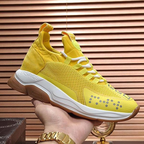 

mens shoes outdoor walking luxury designer sneakers manner schuhe cross chainer sneakers sports lace -up plus size men shoes, Black