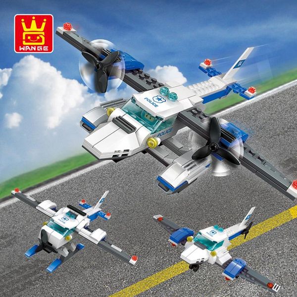 

mini particle building blocks diy puzzle city police car bricks 3in1 series for boy creative assembly toys 06