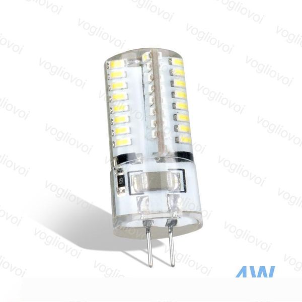 

led bulbs g4 64led ac220v white corn bulb 360 silicone body lamps crystal for crystal chandelier pendant lamps spotlight bulbs dhl