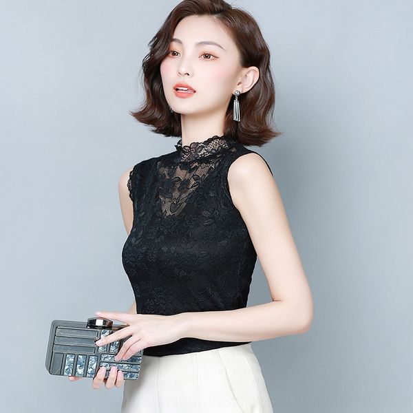 

mesh vest women's 2020 new slim sling jacket coat suspender base shirt armless women's temperament fashion, Camo